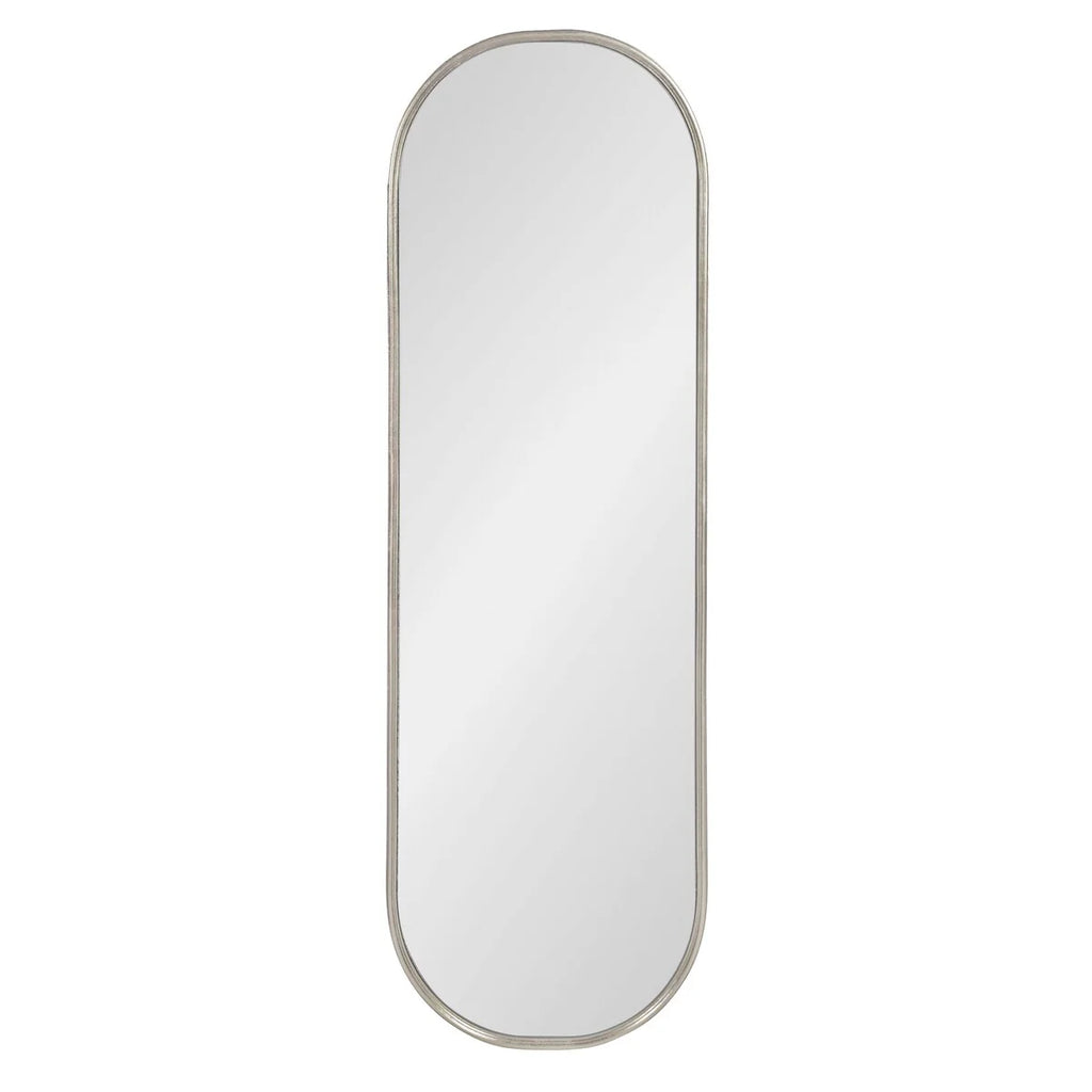 Modern Capsule Framed Wall Mirror, Decorative Oval Accent Mirror for Living Room, Bedroom and Entryway