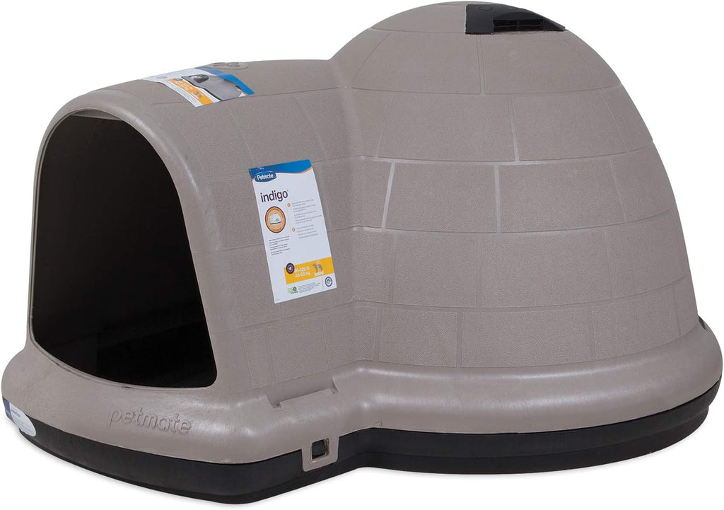 XL Igloo Dog House for Dogs 90-125 Lbs., All-Weather Pet Shelter, Made in USA