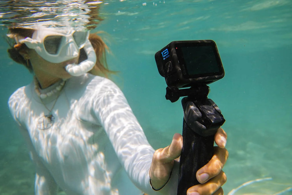 Waterproof Action Camera, 5.3K 60FPS Video, 27MP Photos, Wide-Angle Lens Compatibility, Black