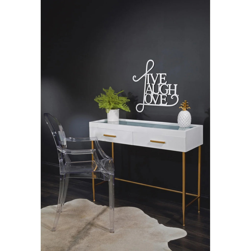 Live Laugh Love Wall Decor, Inspirational Metal Wall Art Sign for Living Room, Bedroom and Home Decoration