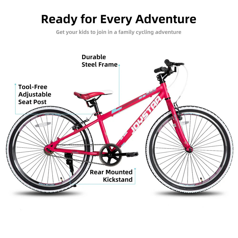 20-Inch/24-Inch Kids Mountain Bike, Single-Speed Bicycle