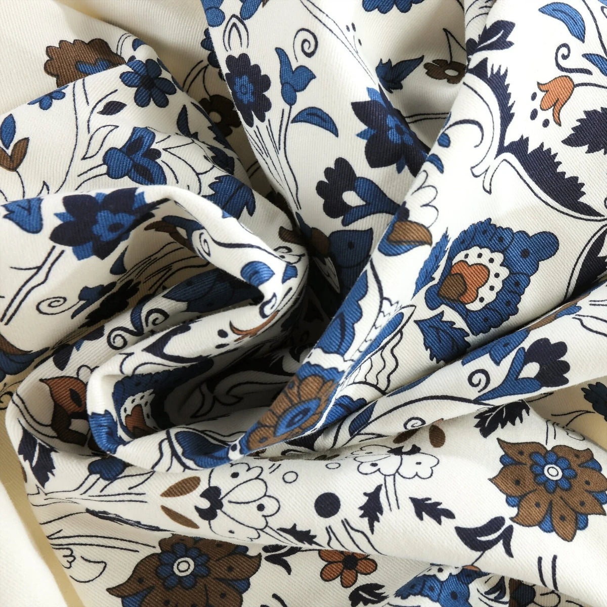 Medallion Damask Printed Cotton Room Darkening Curtain Panel, 1 Piece