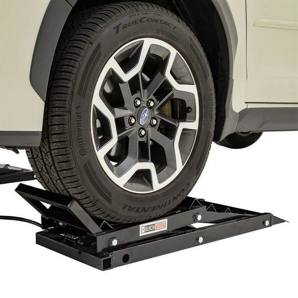 Hydraulic Car Lift with Ramps, 3,000 lb. Capacity per Pair, Heavy-Duty Vehicle Lift for Automotive Maintenance and Repair
