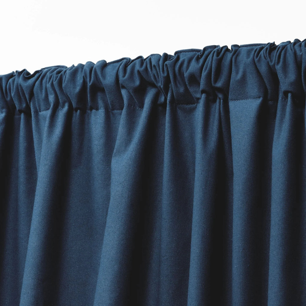 Blackout Single Curtain Panel, Back Tab and Rod Pocket Window Curtain