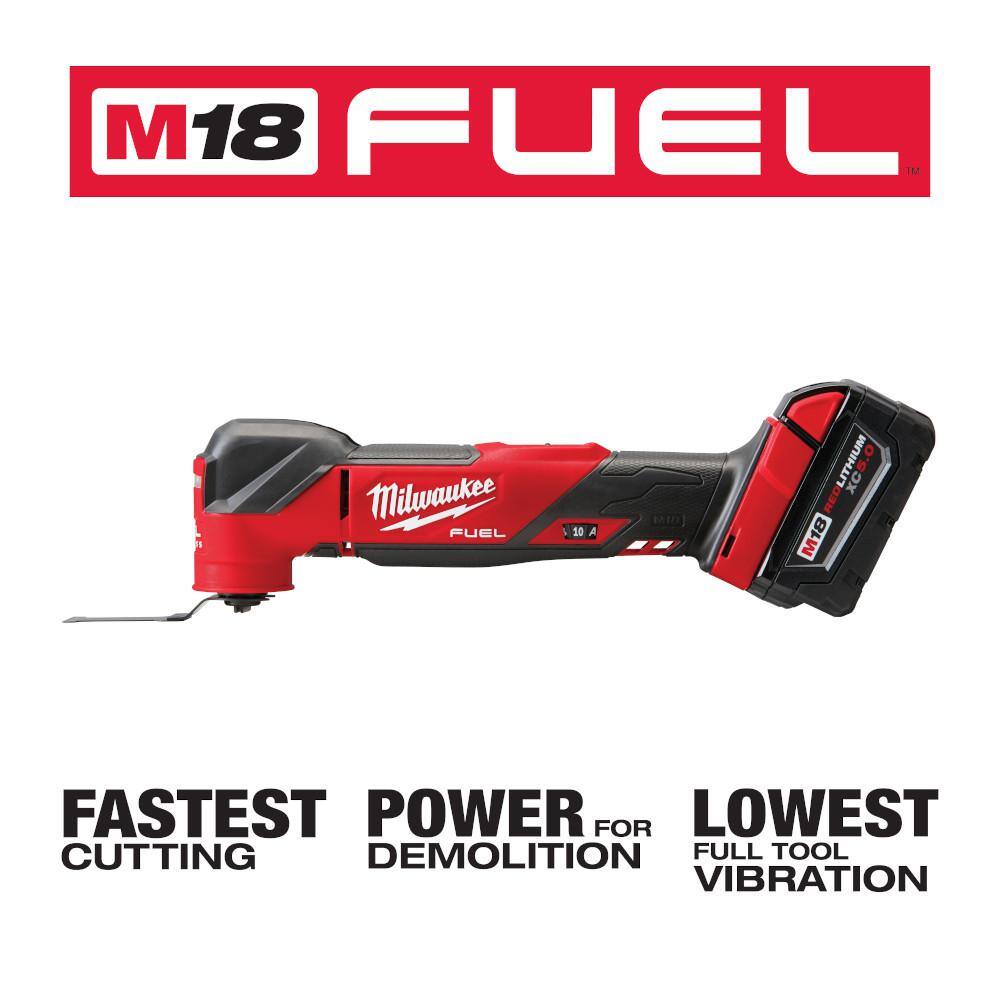 18V Cordless Oscillating Multi-Tool Kit with 5.0Ah Battery, Charger and Tool Bag