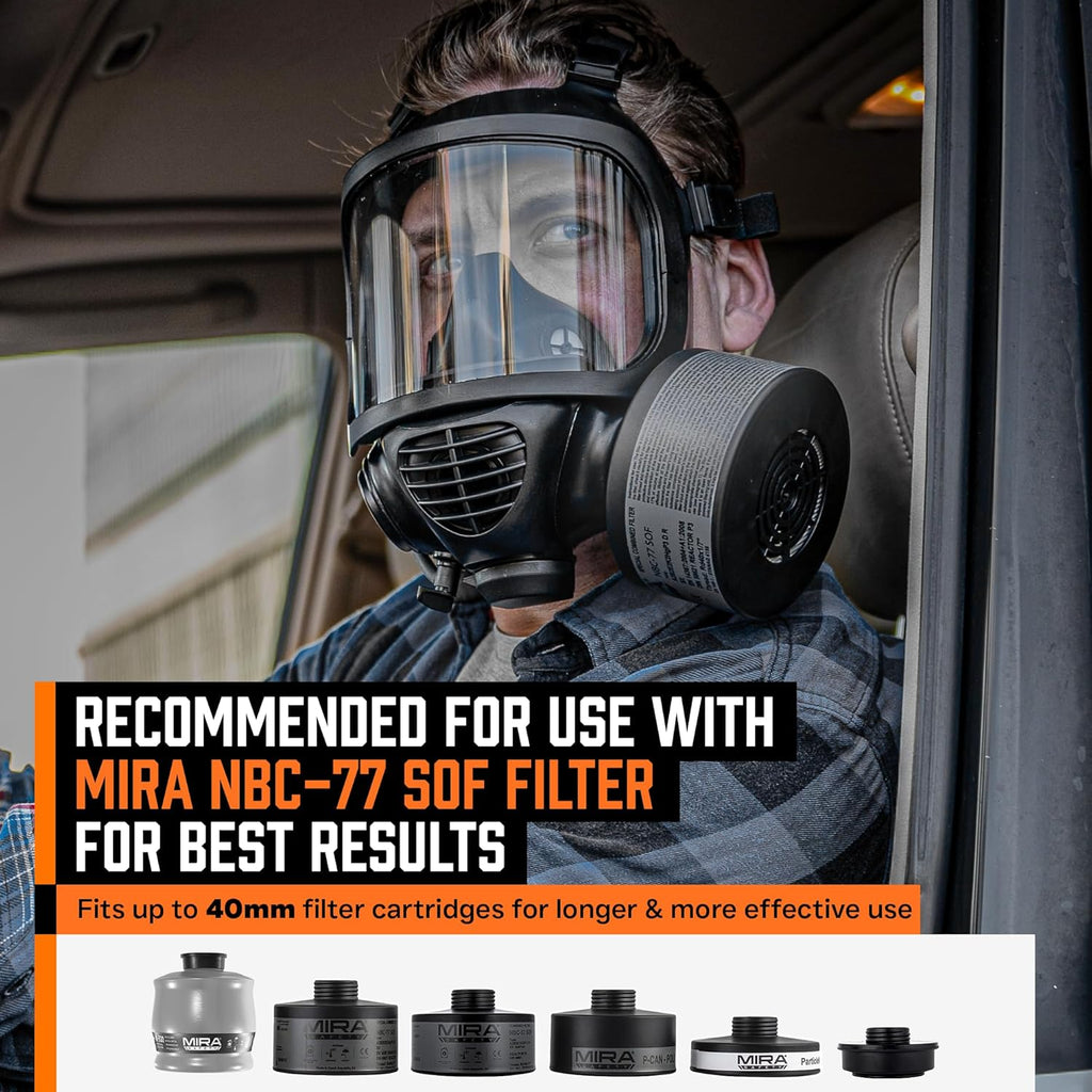 CBRN Full Face Gas Mask with Drinking System