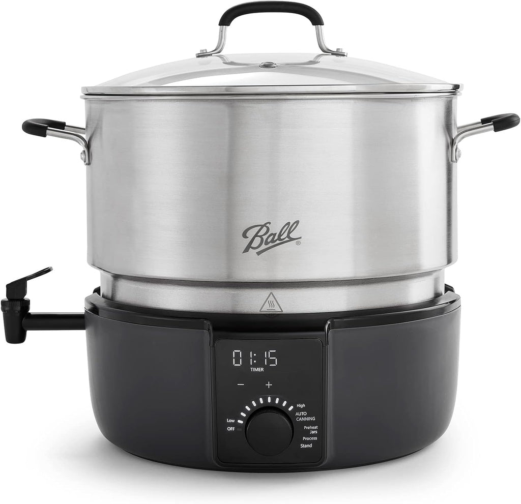 Electric Water Bath Canner, Automatic Home Canning Appliance for Jars, Fruits, Vegetables and Preserves