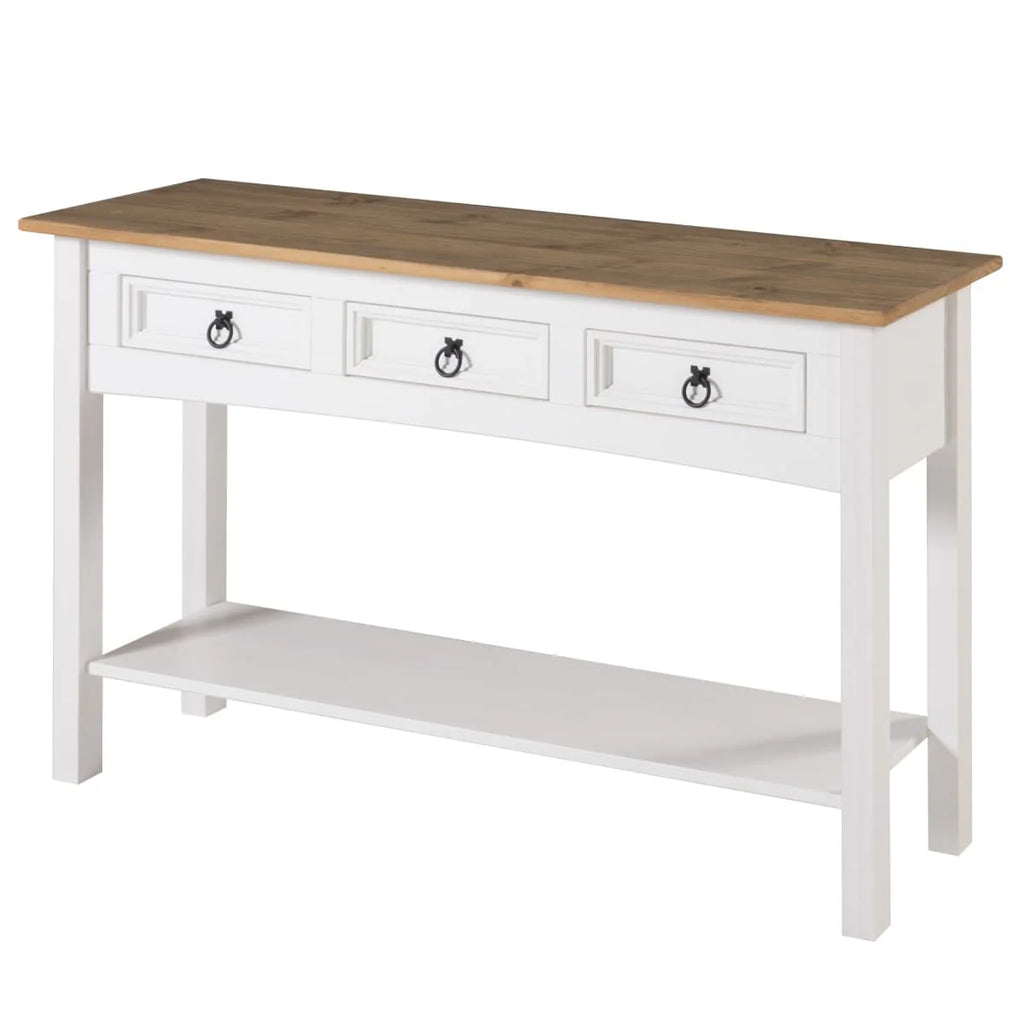Wood Console Table with 3 Drawers, Entryway Hallway Storage and Display Table for Home