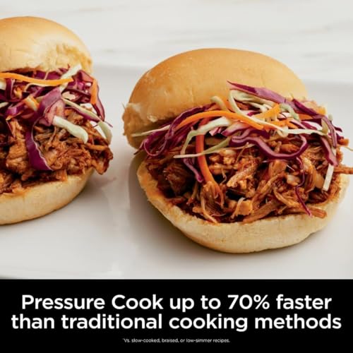 10-in-1 6.5-Qt Pressure Cooker and Air Fryer Multicooker, Stainless Steel