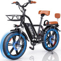 1000W Electric Bike for Adults, 48V 15Ah Removable Battery, 20-Inch x 4.0-Inch Fat Tires