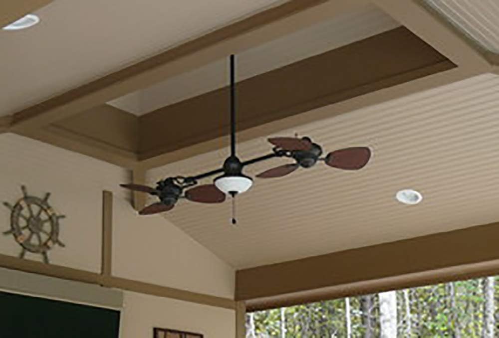 74-Inch Outdoor Ceiling Fan, Bronze