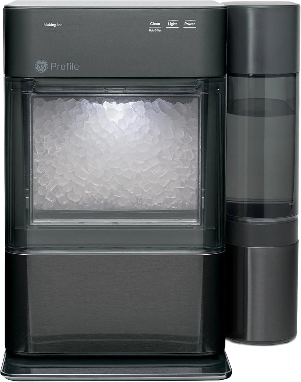 Countertop Nugget Ice Maker with 1-Gallon Water Tank, Makes 38 lbs of Pellet Ice in 24 Hours, WiFi Smart Connectivity, Includes Ice Scoop, Stainless Steel