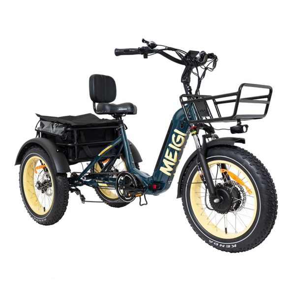 48V 14Ah 750W Foldable Fat Tire Electric Trike, 330-Lb. Capacity
