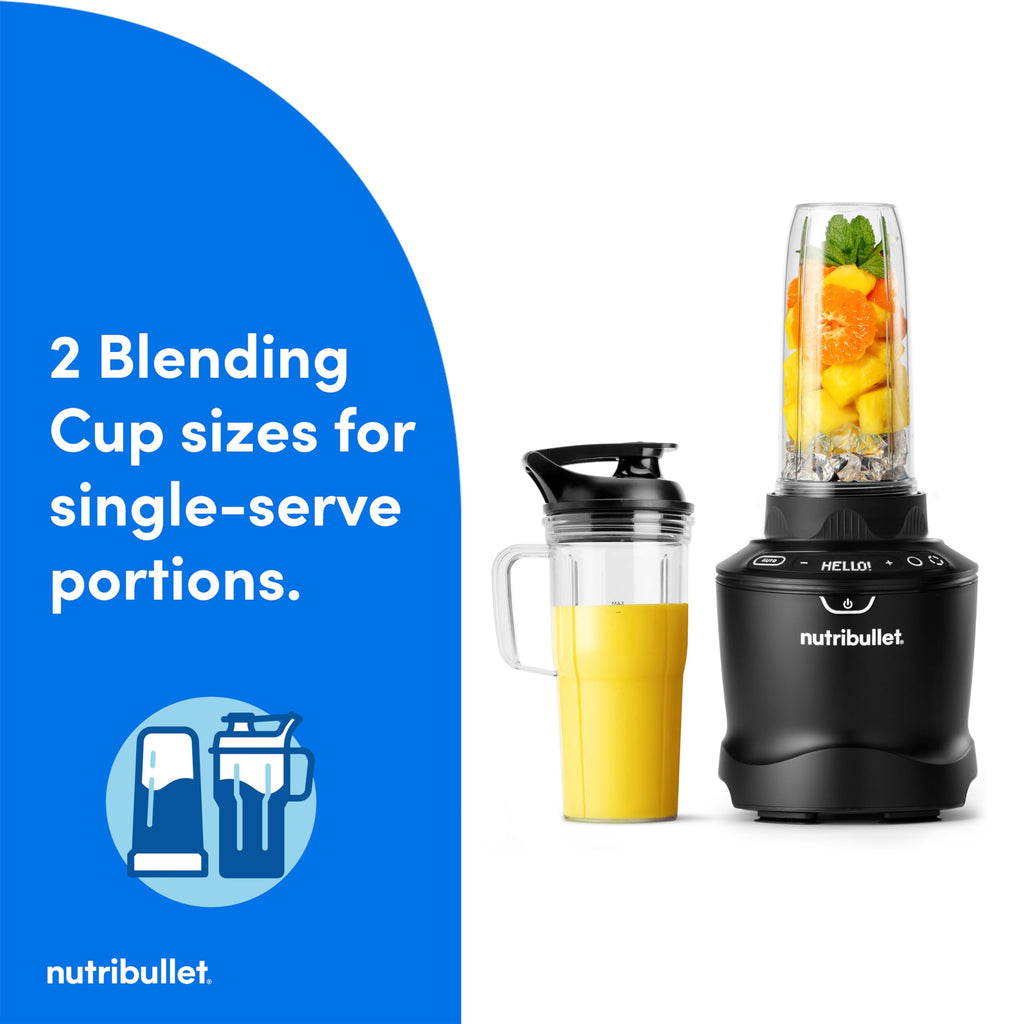 1400-Watt Blender Combo, Multi-Function Countertop Blender with Multiple Speed Settings, Gunmetal