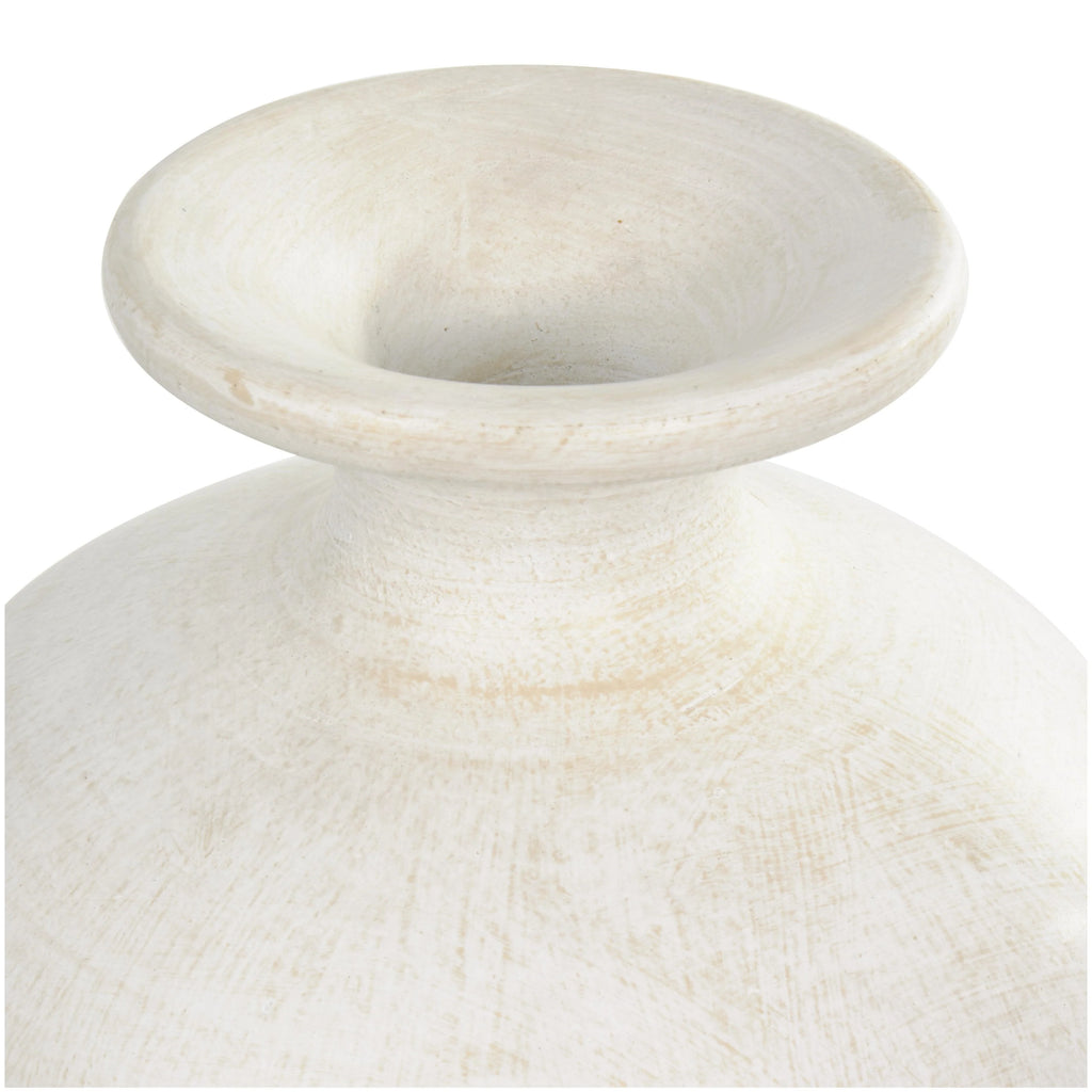 Tall Ceramic Amphora Floor Vase, White Decorative Vase for Home Decor