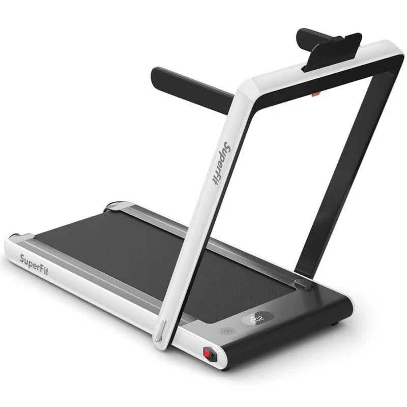 2-in-1 Folding Electric Treadmill, 2.25 HP, Under-Desk, with Dual Display and Smart App Control