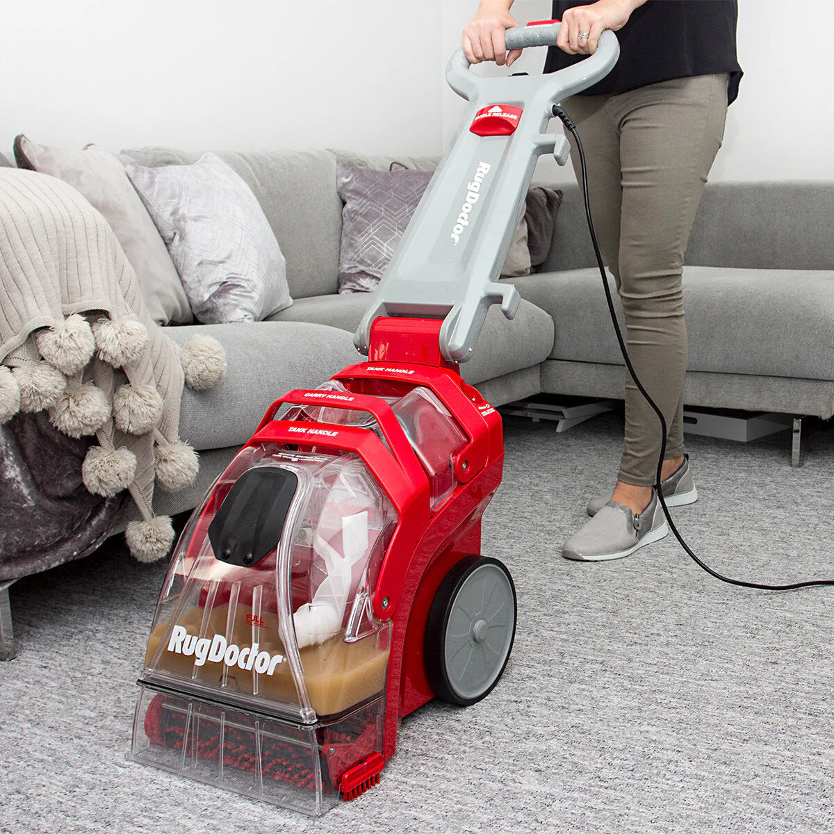 Deep Carpet Cleaner with 2 x 1L Carpet Detergent