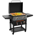 28" 2-Burner Propane Griddle with Air Fryer – 524 sq in Cooktop, Hood & Warming Drawer