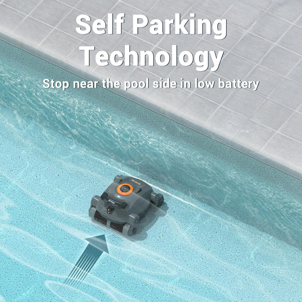 Cordless Robotic Pool Cleaner, Automatic Wall Climbing Pool Vacuum for Swimming Pool Cleaning