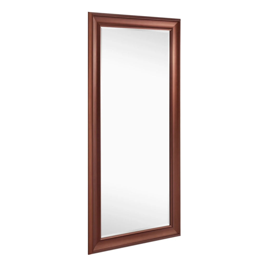 Tall Full Length Mirror, Oversized Rectangle Full Body Wall Mounted Mirror with Smooth Faux Wood Frame
