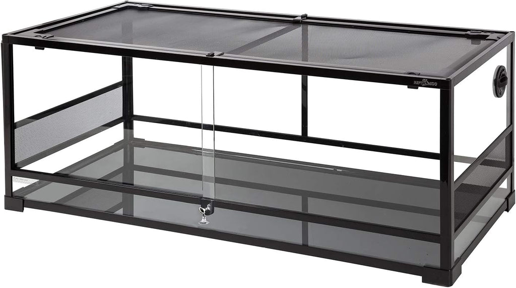67-Gallon Reptile Terrarium with Sliding Glass Doors, 48 x 18 x 18 Inches