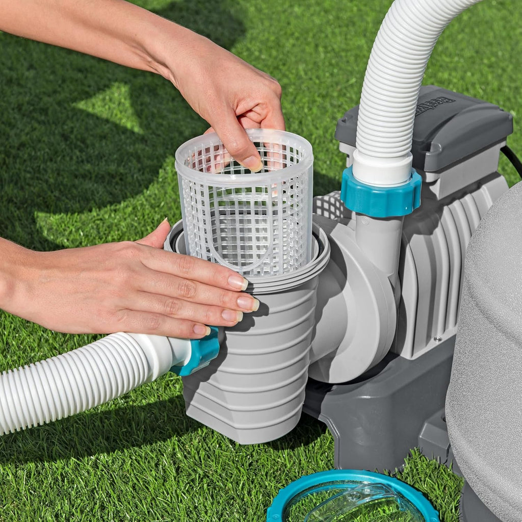 2,200 GPH Sand Filter Pump for Above Ground Pools, High Flow Swimming Pool Filtration System
