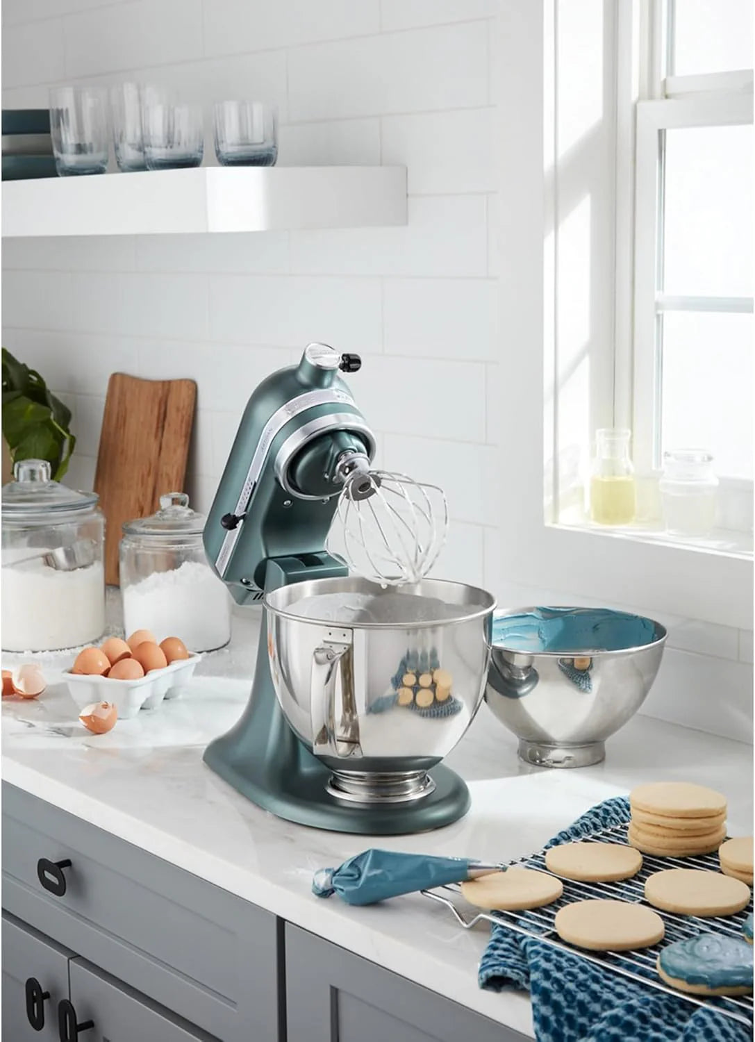 5-Quart Tilt-Head Stand Mixer, Electric Kitchen Mixer with Bowl, Multi-Speed Settings for Baking, Mixing and Food Preparation