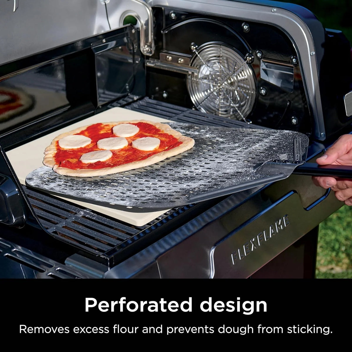 5-in-1 Electric and Propane Grill, 3-Burner Outdoor BBQ Grill and Smoker with Digital Controls, Griddle and Pizza Maker, Stainless Steel