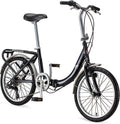 20-Inch Folding Adult Bike for Men and Women, 7-Speed Drivetrain