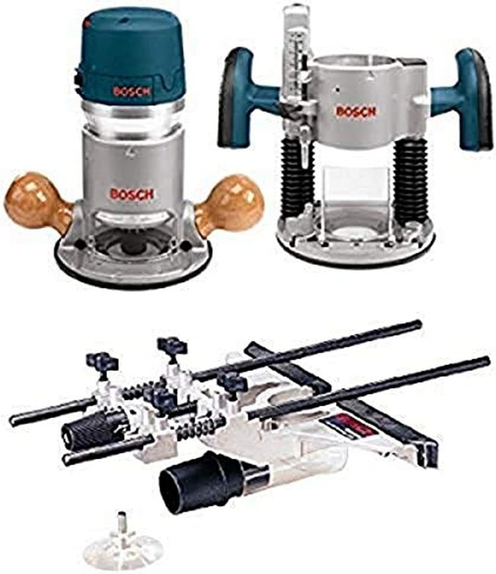12-Amp 2.25 HP Variable-Speed Router Combo Kit with Plunge Router and Fixed Base