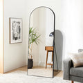 64x21 Full Length Floor Mirror, Large Full Body Aluminum Alloy Frame Standing Mirror with Stand and Wall Mount Option