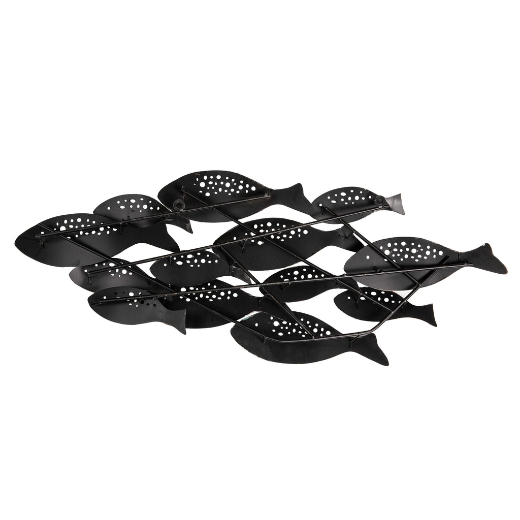 Modern Coastal Metal Wall Art, Decorative Fish Wall Sculpture for Living Room, Bedroom and Home Decoration