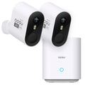 Wireless Outdoor Security Camera System – 2K HD, 166° Wide Angle, 100% Wire-Free, No Monthly Fees