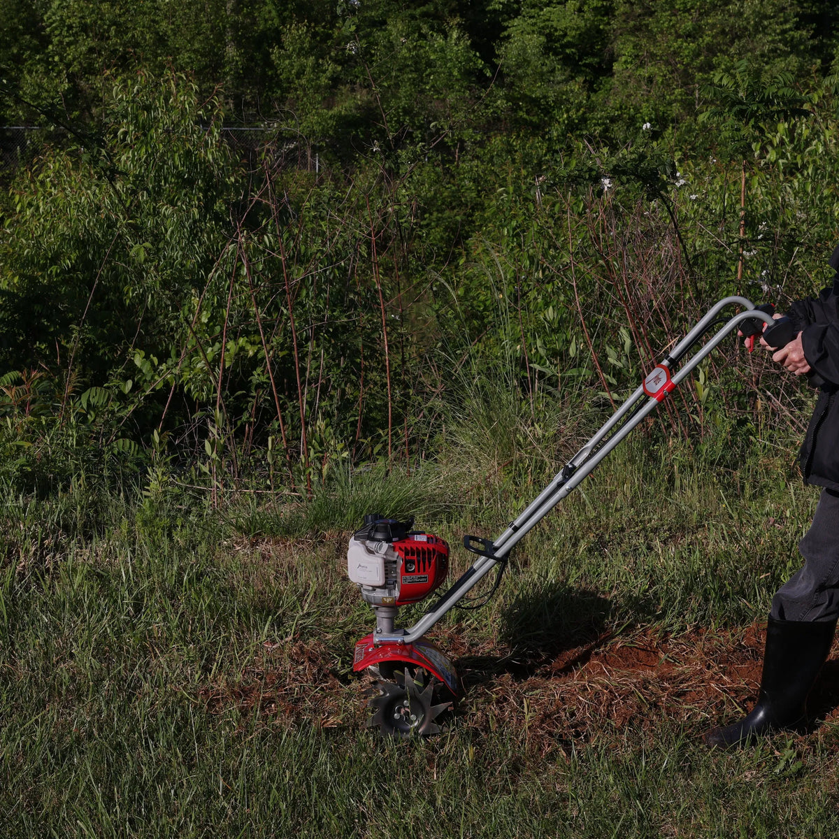 25cc 9-Inch Front-Tine Forward-Rotating Mini Tiller/Cultivator
