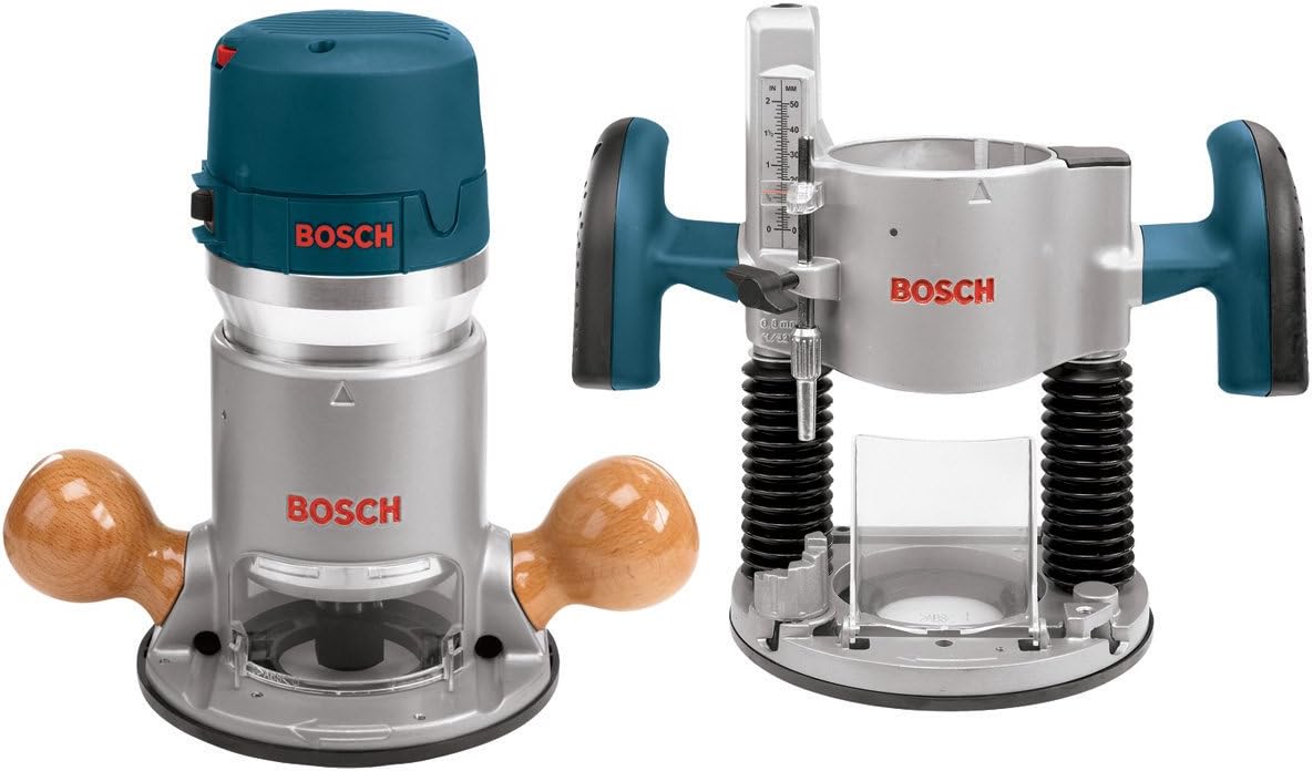 12-Amp 2.25 HP Variable-Speed Router Combo Kit with Plunge Router and Fixed Base