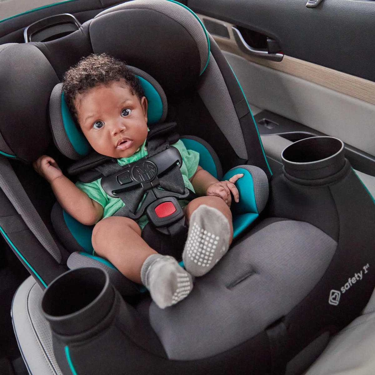 3-in-1 Slim Convertible Car Seat, All-in-One Infant Toddler Booster Seat, Rear & Forward Facing Child Safety Seat