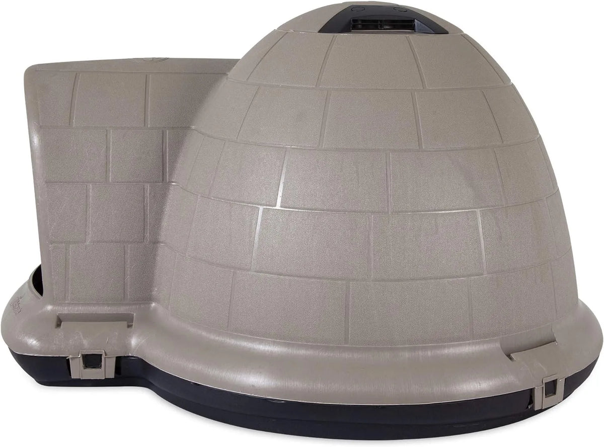 XL Igloo Dog House for 90–125 Lb. Dogs, All-Weather Pet Shelter, Made in USA