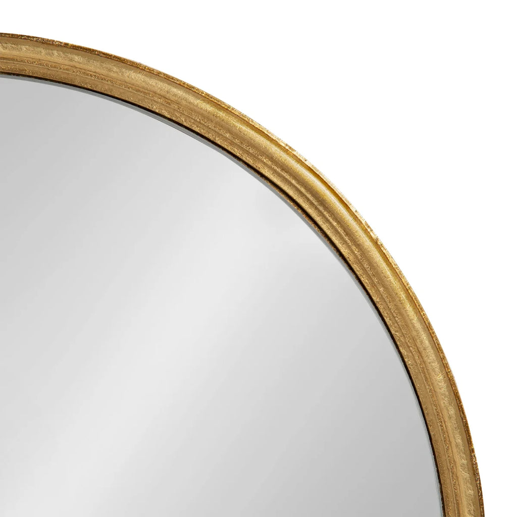 Modern Capsule Framed Wall Mirror, Decorative Oval Accent Mirror for Living Room, Bedroom and Entryway