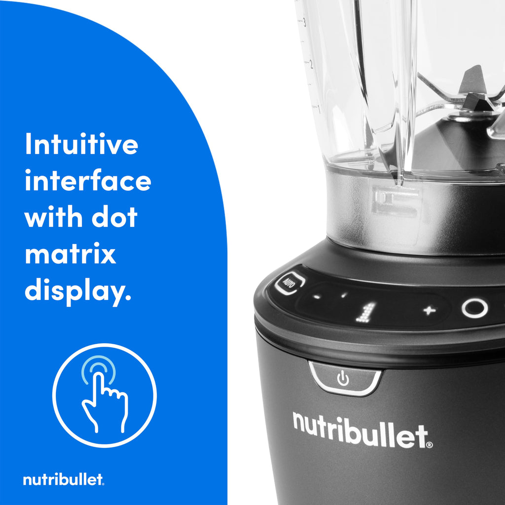 1400-Watt Blender Combo, Multi-Function Countertop Blender with Multiple Speed Settings, Gunmetal