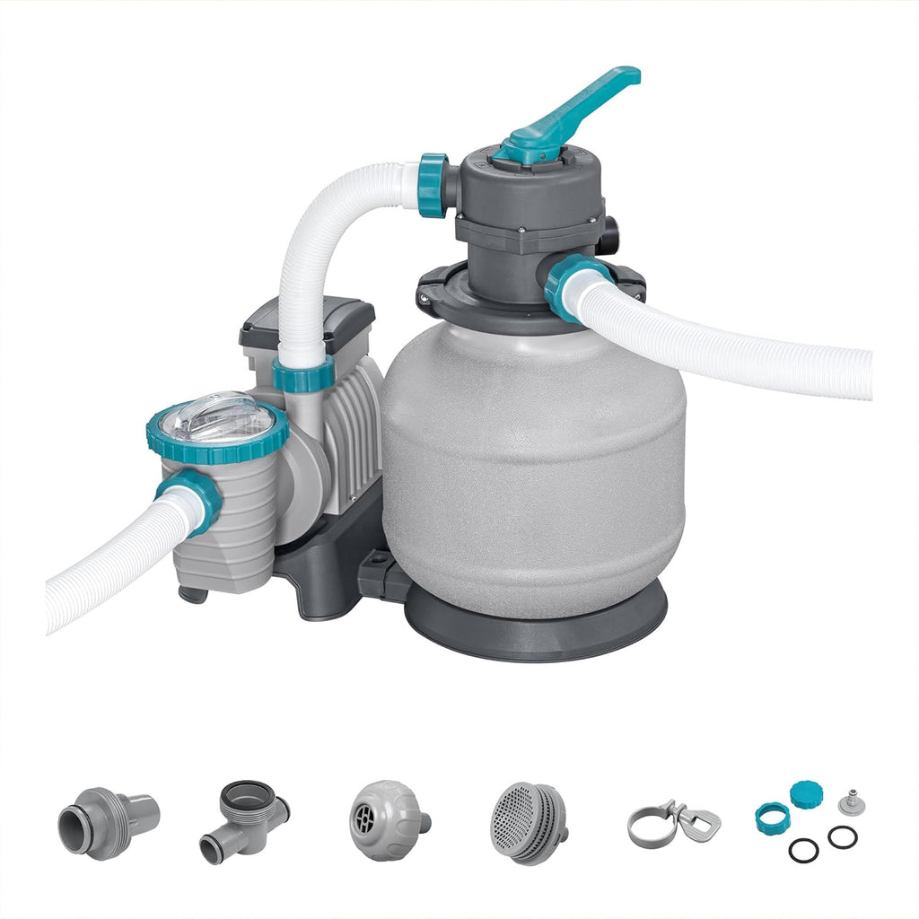 2,200 GPH Sand Filter Pump for Above Ground Pools, High Flow Swimming Pool Filtration System