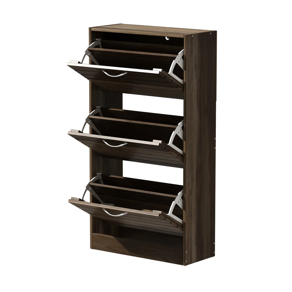Modern Shoe Storage Cabinet for Entryway and Hallway, Space-Saving Shoe Organizer
