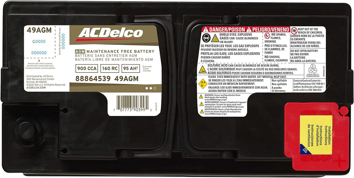 BCI Group 49 AGM Battery, Gold