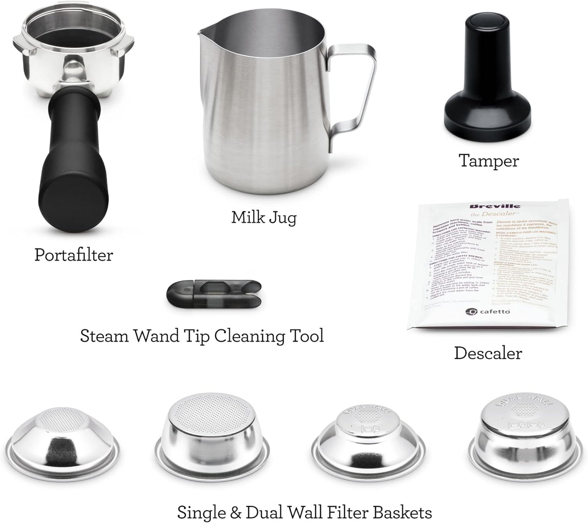 Espresso Machine, Brushed Stainless Steel