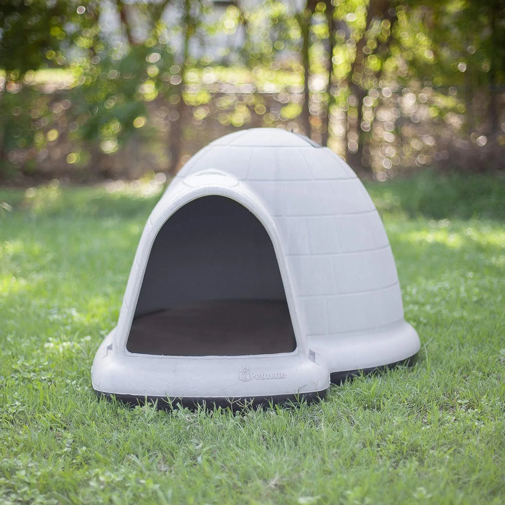 XL Igloo Dog House for 90–125 Lb. Dogs, All-Weather Pet Shelter, Made in USA