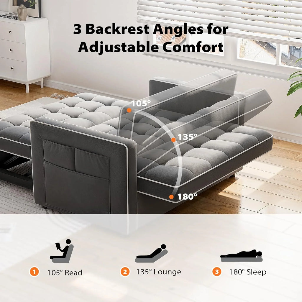 3-in-1 Convertible Sleeper Sofa Bed