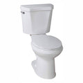 2-Piece 1.28 GPF High-Efficiency Single-Flush Elongated Toilet, White