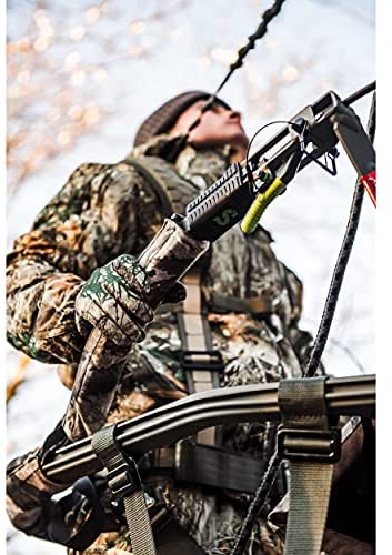 Lightweight Aluminum Climbing Treestand with Padded Seat, 300 Lb. Capacity, Safety Harness Included