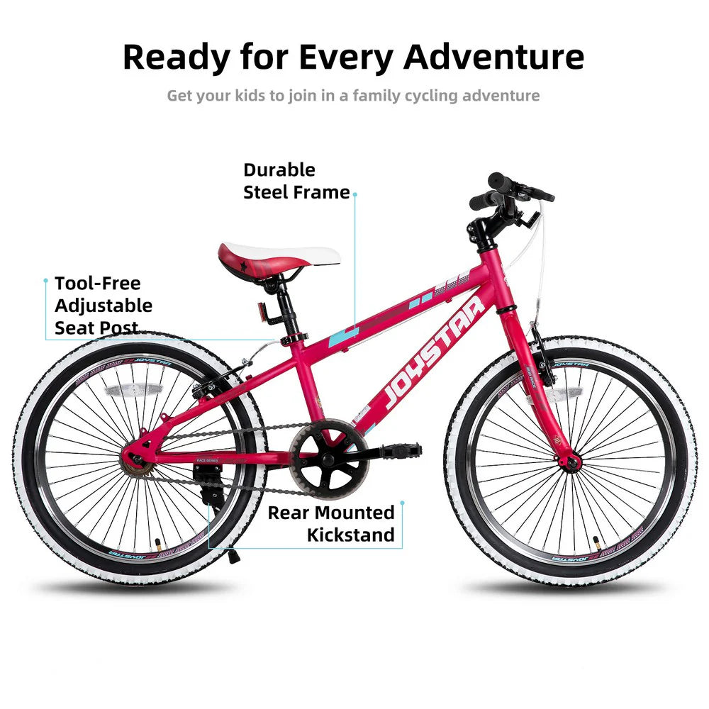 20-Inch/24-Inch Kids Mountain Bike, Single-Speed Bicycle