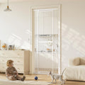 Extra Tall Cat Gate 51"-87", Wide Adjustable Pet Safety Gate for Doorways and Home
