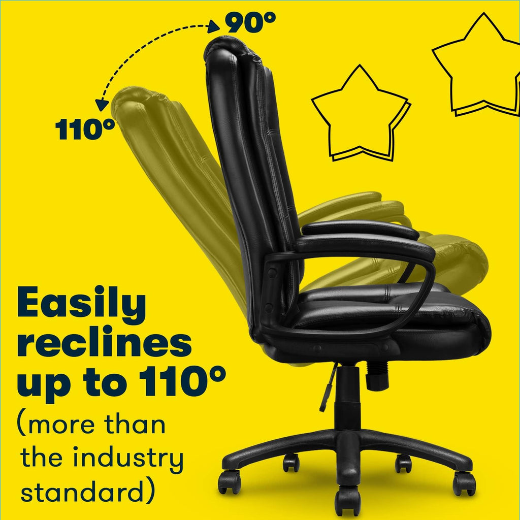 400 LBS Big and Tall Office Chair, Heavy Duty Ergonomic Computer Desk Chair for Home Office and Workspace